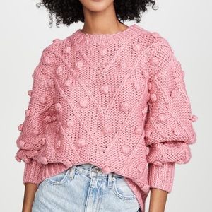 C/MEO Collective Pink Trade Places Pom Sweater